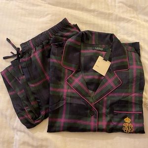 NWT Ralph Lauren Satin Pajama Set